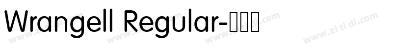 Wrangell Regular字体转换